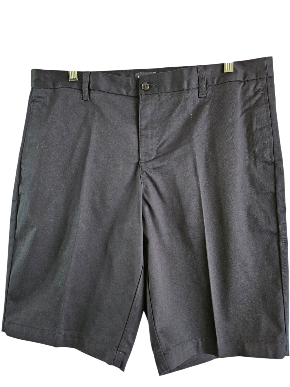 Lands' End Bermuda Shorts 16 Navy Blue Classic Flat Front Pockets NWOT